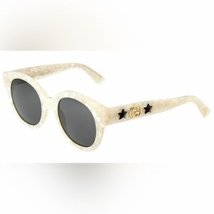 Gucci Pearl Cat Eye Star Sunglasses